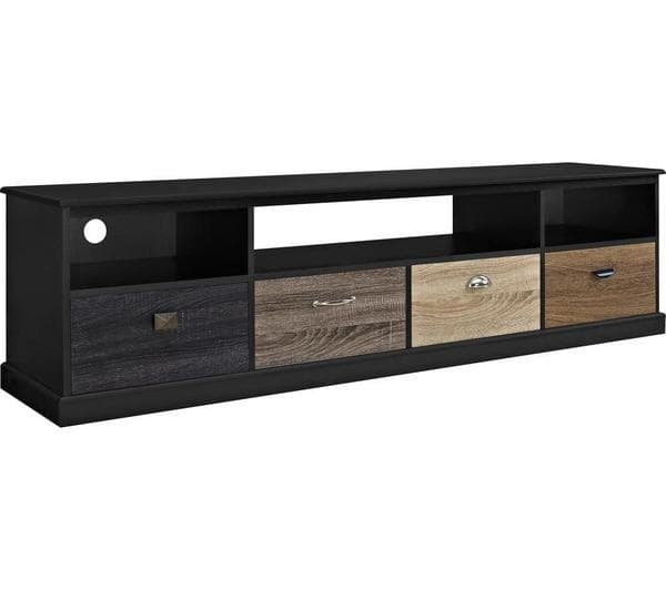 DOREL HOME 1773196PCOMUK Mercer 1829 mm TV Stand for up to 65\" TVs - Black - Image 1