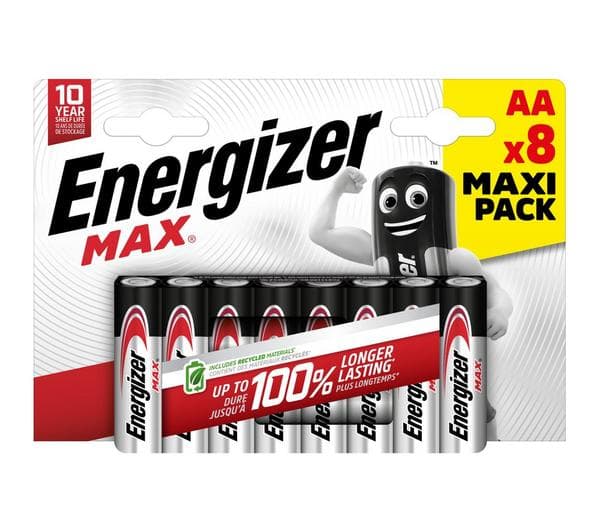 ENERGIZER Max AA Alkaline Batteries - Pack of 8 - Image 1