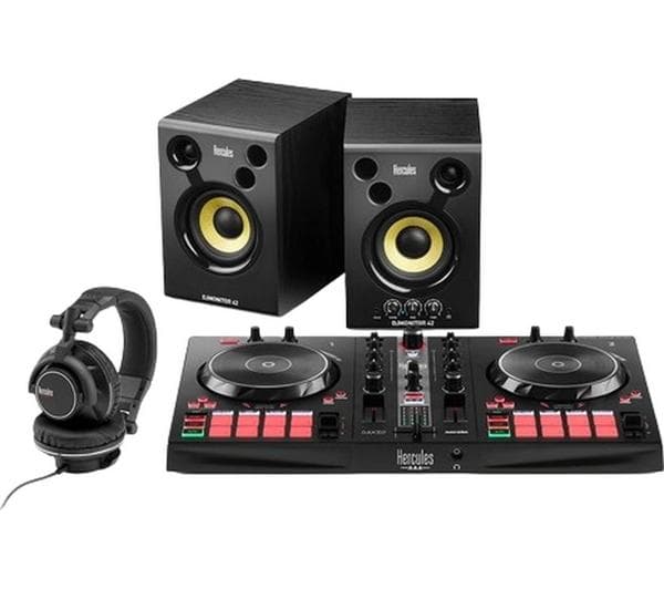 HERCULES DJControl Inpulse 300 MK2 Audio Controller Essentials Kit - Black - Image 1