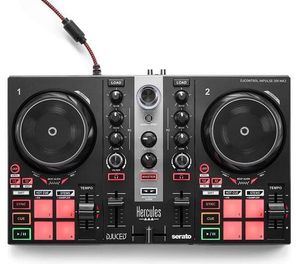 HERCULES DJControl Inpulse 200 MK2 Audio Controller - Black - Image 1