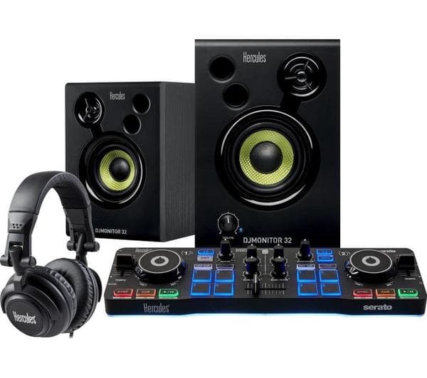 HERCULES DJControl Starlight Audio Controller Starter Kit - Black - Image 1