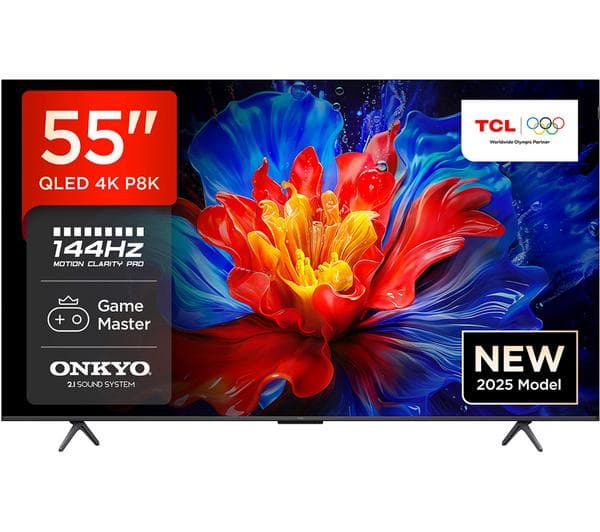 TCL 55P8K 55\" Smart 4K Ultra HD HDR QLED TV - Image 1