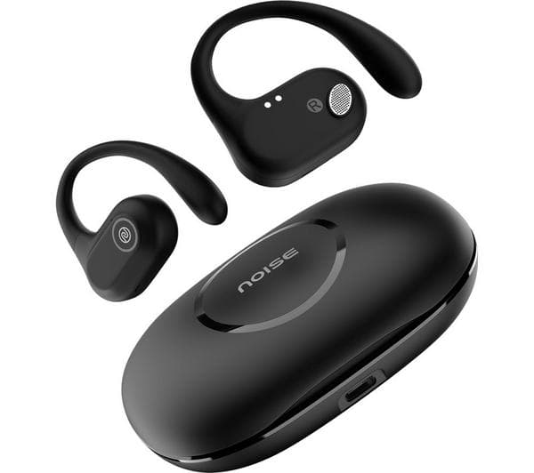 NOISE Pure Pods Wireless Bluetooth Open-Ear Earbuds - Power Black - Image 1