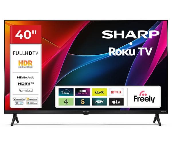 SHARP 2T-C40HD2725KB Roku TV 40\" Smart Full HD HDR LED TV - Image 1