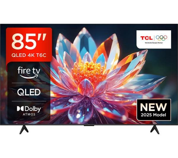 TCL T6C 85\" QLED 4K HDR Smart Fire TV with Freely - 85T6C-UK - Image 1