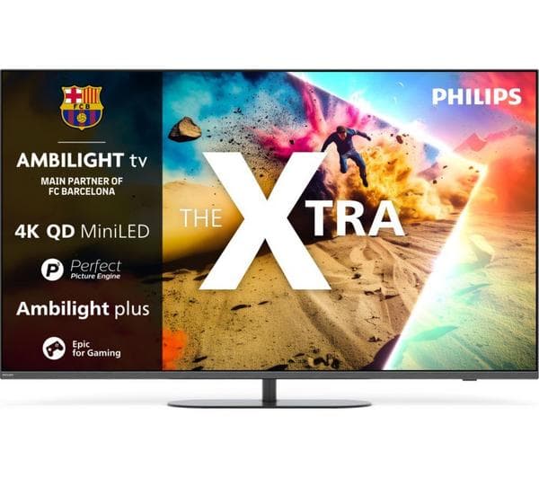 PHILIPS The Xtra MLED950 65\" QD-Mini LED 4K HDR Ambilight Smart TV with Freely - 65MLED950/12 - Image 1