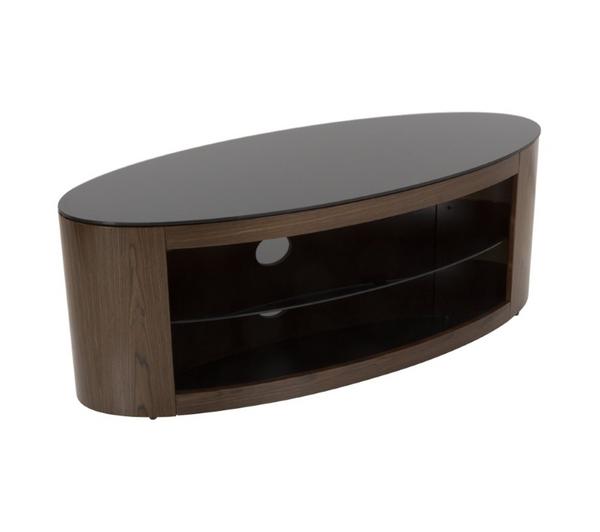 AVF Buckingham 1100 mm Oval TV Stand for up to 55\" TVs - Walnut