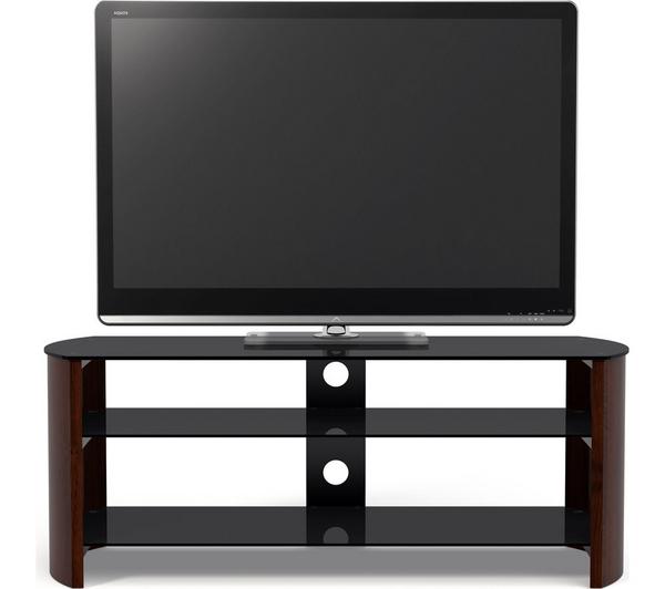 SANDSTROM S1250CW15 1250 mm TV Stand for up to 55\" TVs - Walnut & black