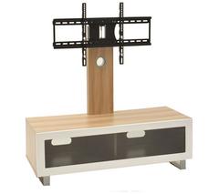 TTAP TVS1001 TV 1050 mm Stand with Bracket for up to 70" TVs - Light Oak
