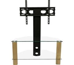 ALPHASON Century 800 mm TV Stand with Bracket - Light Oak