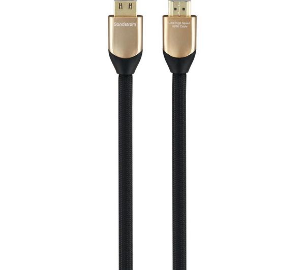 SANDSTROM Gold Series S3HDMI321 Ultra High Speed HDMI 2.1 Cable with Ethernet - 3 m