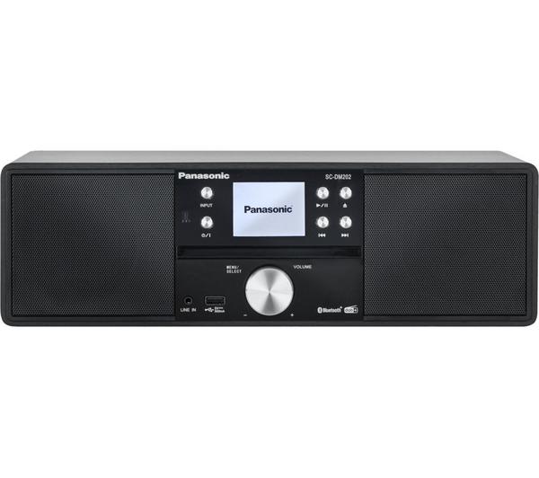 PANASONIC SC-DM202 Bluetooth All-in-One Stereo System - Black