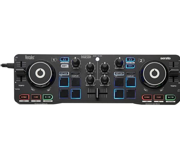 HERCULES DJControl Starlight Audio Controller - Black