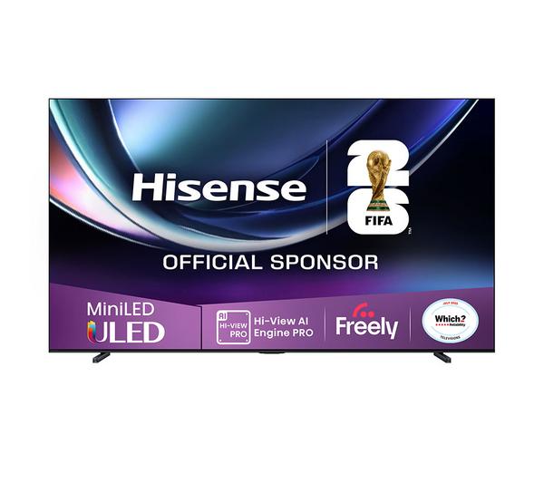 HISENSE U7Q PRO 100\" Mini LED 4K 165Hz Smart AI TV with Freely - 100U7QTUK PRO
