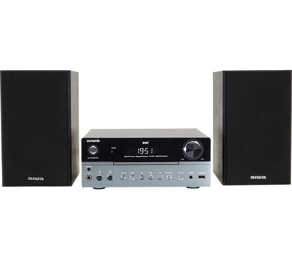 AIWA MSBTU-700DAB Bluetooth Mini Hi-Fi System - Black