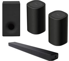 SONY HT-A3000 All-in-one Sound Bar, BRAVIA Theatre Rear Wireless Speakers & SA-SW3 Wireless Subwoofer Bundle