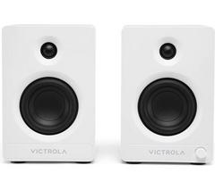 VICTROLA Tempo VPS-400 Bluetooth Bookshelf Speakers - White